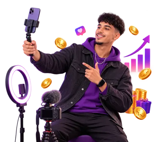 Content creator earning rewards